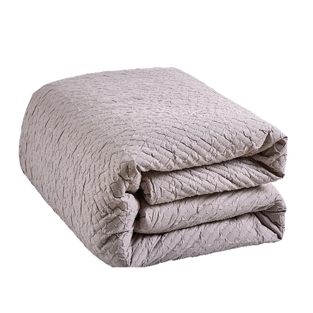 5PC Prestige Comforter Set - Taupe - Comforter, Pillow Sham, Breakfast Pillow, Cushion