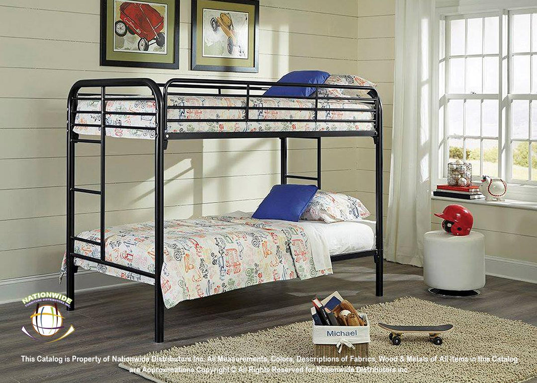 Nationwide Furniture Twin/Twin Metal Bunk Bed