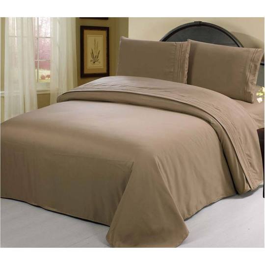 (All Sizes) 1800 Series Nyah's Linen With Pillow Case, Flat Sheet and Fitted Sheet
