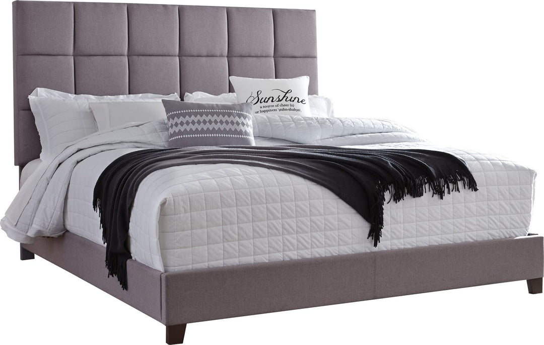 Ashley Furniture Dolante Gray King Upholstered Bed